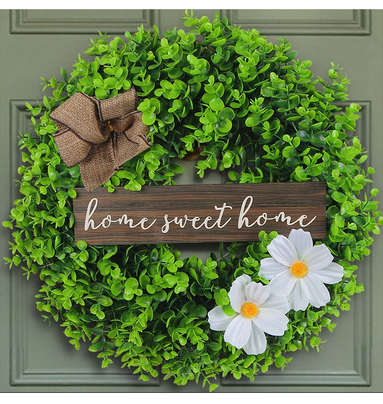 Christmas,Friendship Gifts,Thank You,Front Door Decoration Christmas Wall Decor Wreath - Decoration Gifts